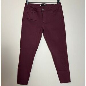 KUT from the Kloth Jeans Women's Size 8 Burgundy Donna Ankle Skinny Leg‎